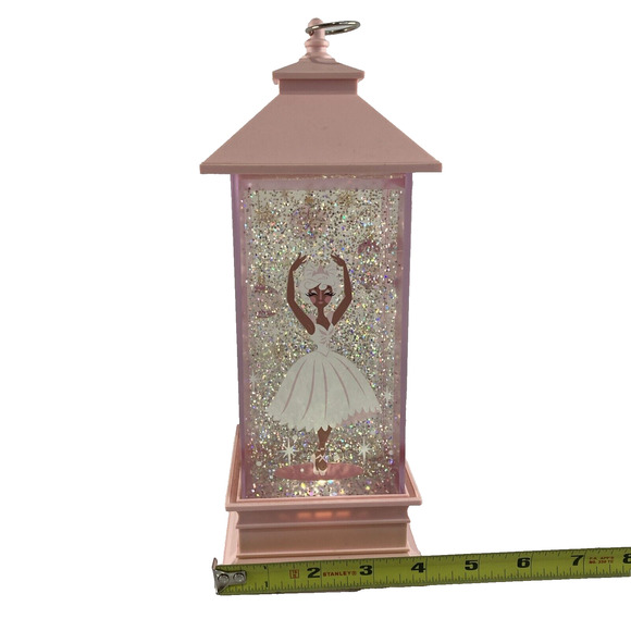 Disney Nutcracker Ballerina Snow Globe Glitter Swirling Lantern Style 11" *READ* - Picture 11 of 11
